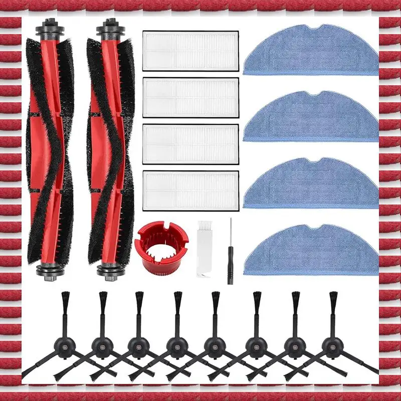 Roborock S7, S7 + Plus, S7 Maxv Plus 액세서리 키트, 메인 강모 브러쉬 롤러 걸레 패드 천용 A97G 교체 부품