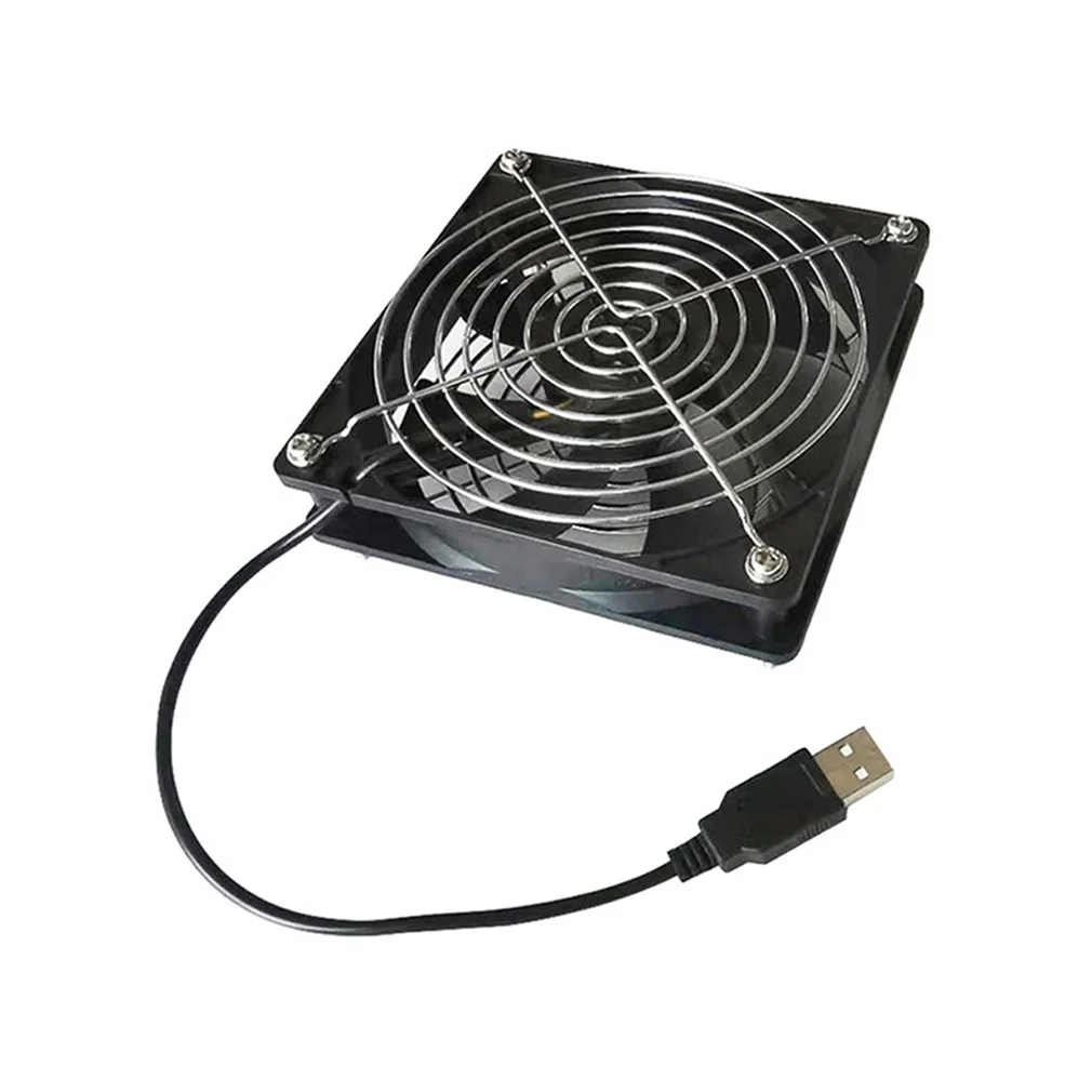 

USB Router Computer Cooler Fan DIY TV Box Ball Sleeve Cooler With Protective Net Desktop 5V Router Cooling Fan Dropshipping