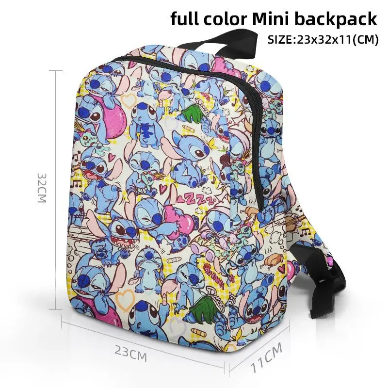 CAN o & Stitch-Cartable à motif de monstre de dessin animé mignon pour adolescents, cartable étudiant, sac à dos de voyage, mode décontractée