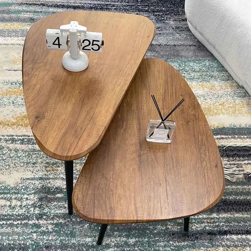 Nordic Furniture Combination Coffee Table Living Room Sofa Side Table Irregular Storage Desk Creative Tea Table Home Accessories