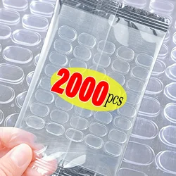 2000/100PCS Self Adhesive Double Sided Dots Transparent Gel Glue Pads for Action Figures Poster Dolls Fixed Patches Sticky Glue