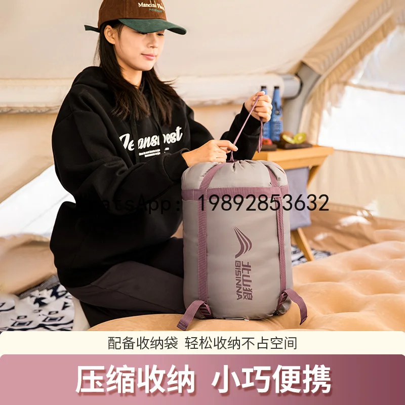 Z6 Sleeping Bag Outdoor Camping Portable Winter Warm Household Thickened Sleeping Bag