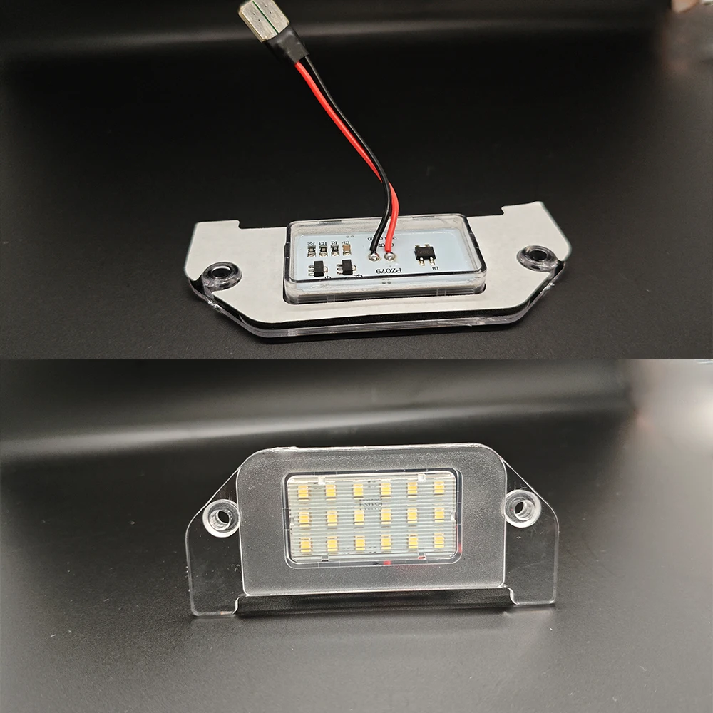 2PCs Pure White Full SMD LED license Plate Light Set LH+RH For 05-14 Chrysler 300 300C Chrysler Sebring 07-10 Car tail Lighting