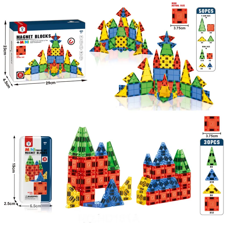 3.75 ซม.มินิแม่เหล็กแผ่นเหล็กกล่องชุดเดินทางแบบพกพาชุด