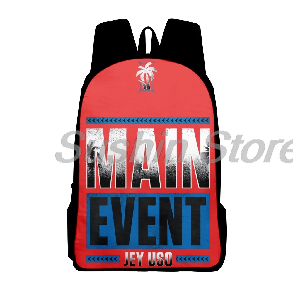 Jey Uso Main Event Merchandise Rugzak Casual Daypack Vrouwen Mannen Rugzak Unisex Rugzak Reistas