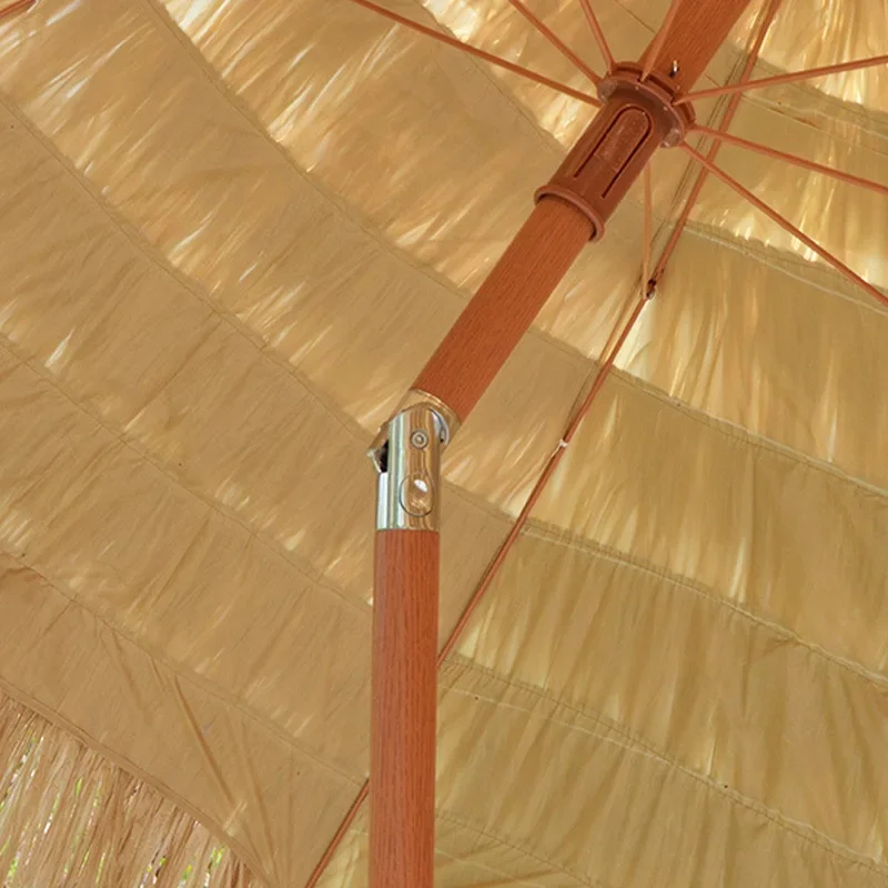 Outdoor Sun Umbrella Simulated Straw Umbrella Reinforced Straw Umbrella Windproof and Rainproof