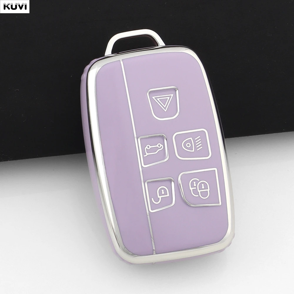 Soft TPU Car Key Case Cover Holder Fob For Land Rover Range Rover Evoque Sport Freelander Discovery Velar For Jaguar XE XF XJ view 6