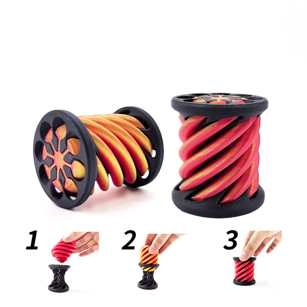 ثلاثية الأبعاد المطبوعة اللولب المسمار الدورية اللعب الإجهاد الحد أداة الهرم Passthrough النحت دوامة مخروط الحلي ديكور المنزل