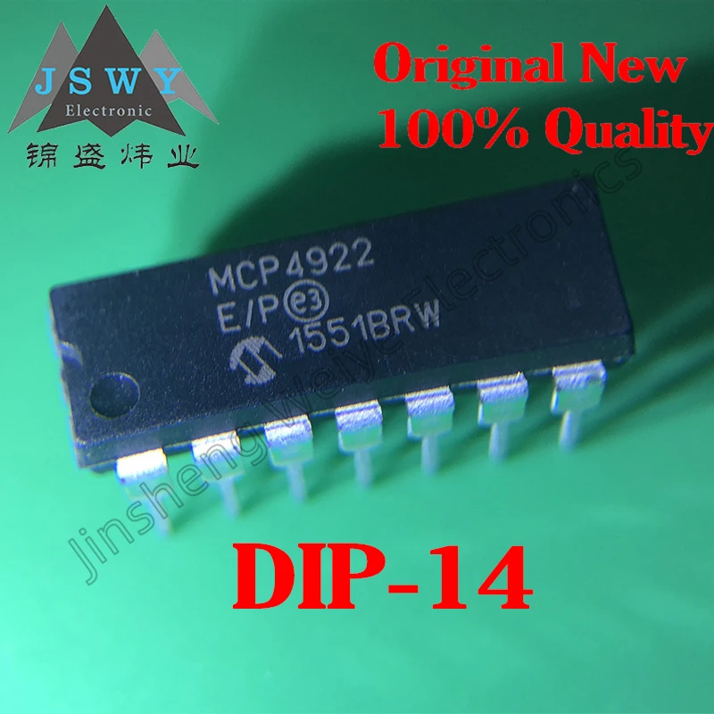 

5~10PCS MCP4922-E/P MCP4922 MCP6004-I/P MCP6004 Direct DIP-14 Digital to Analog D/A Converter Chip IC 100% New Free Shipping