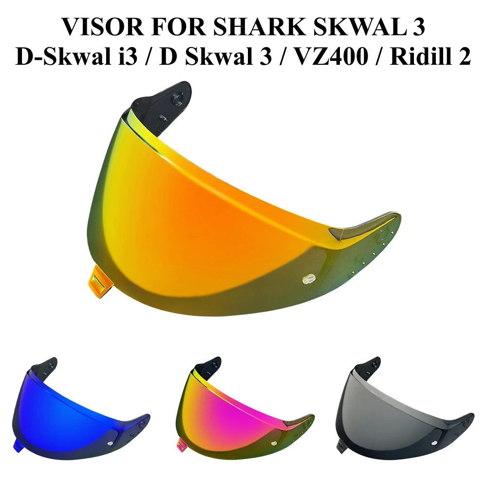 Lente de visera para casco Shark Skwal3 d-skwal I3, gafas de sol D Skwal 3 VZ400, protector para cascos Ridill 2, parabrisas, accesorios para motocicleta