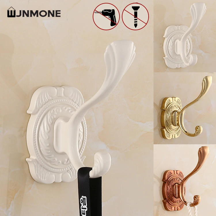 Coat Hooks Gold Retro Towel Key Hook for Bathroom Clothes Coat Hook Bedroom Robe Hooks Livingroom Kitchen Wall Hook Accessories