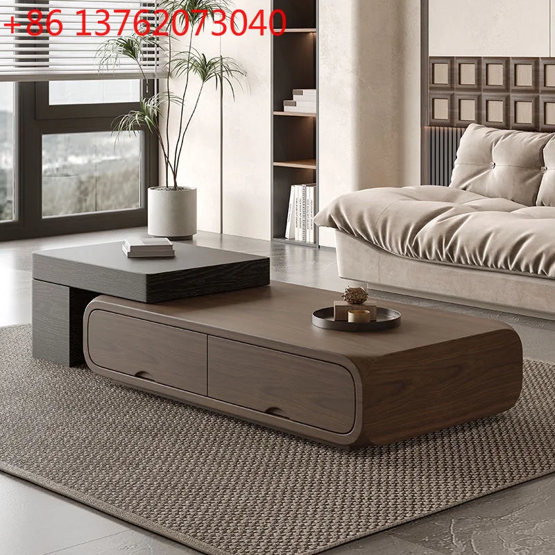 

Итальянский журнальный столик из орехового дерева, бытовой телескопический современный простой антикварный шкаф для телевизора