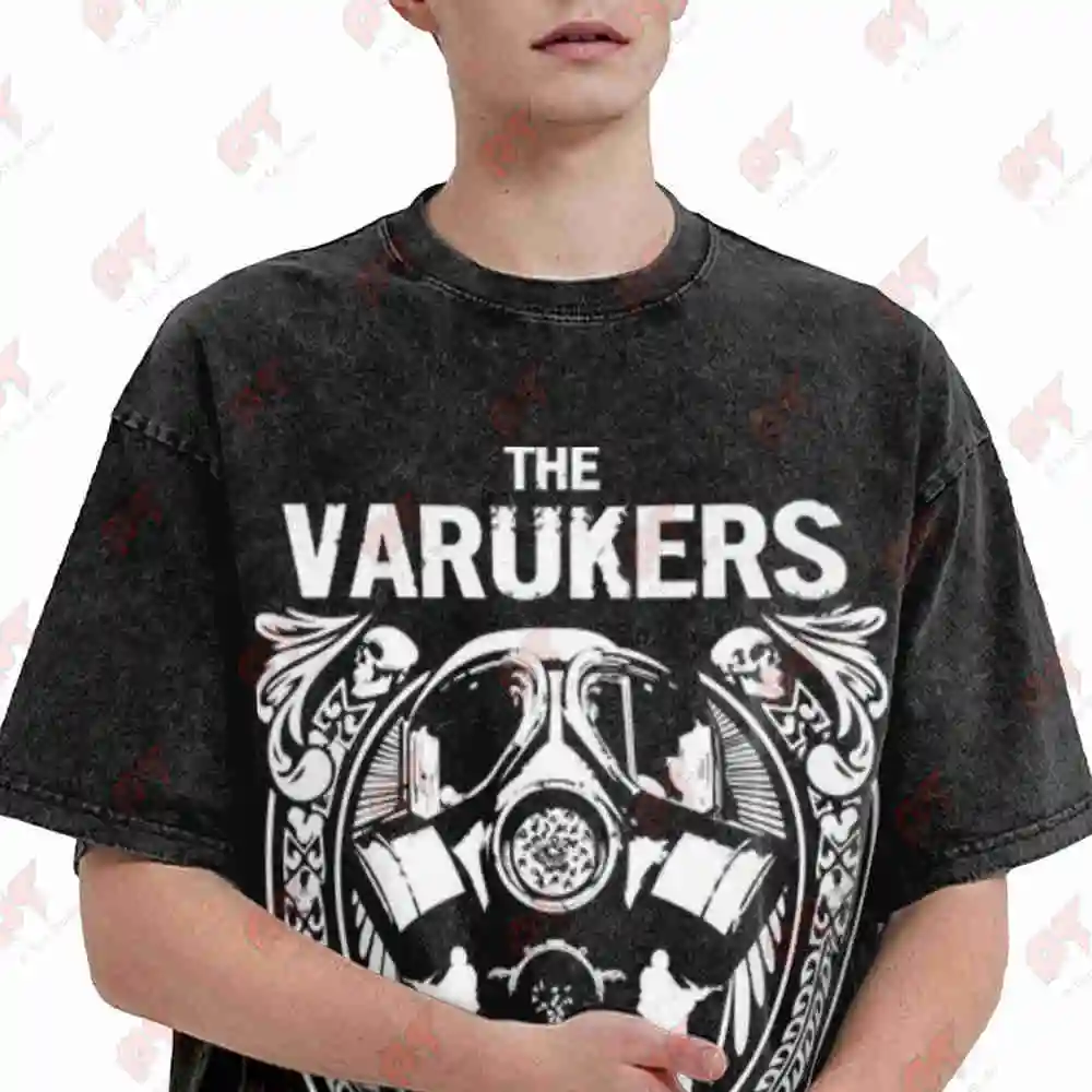 Varukers Established 1979 Vintage Washed Tee Pure Cotton T-Shirt