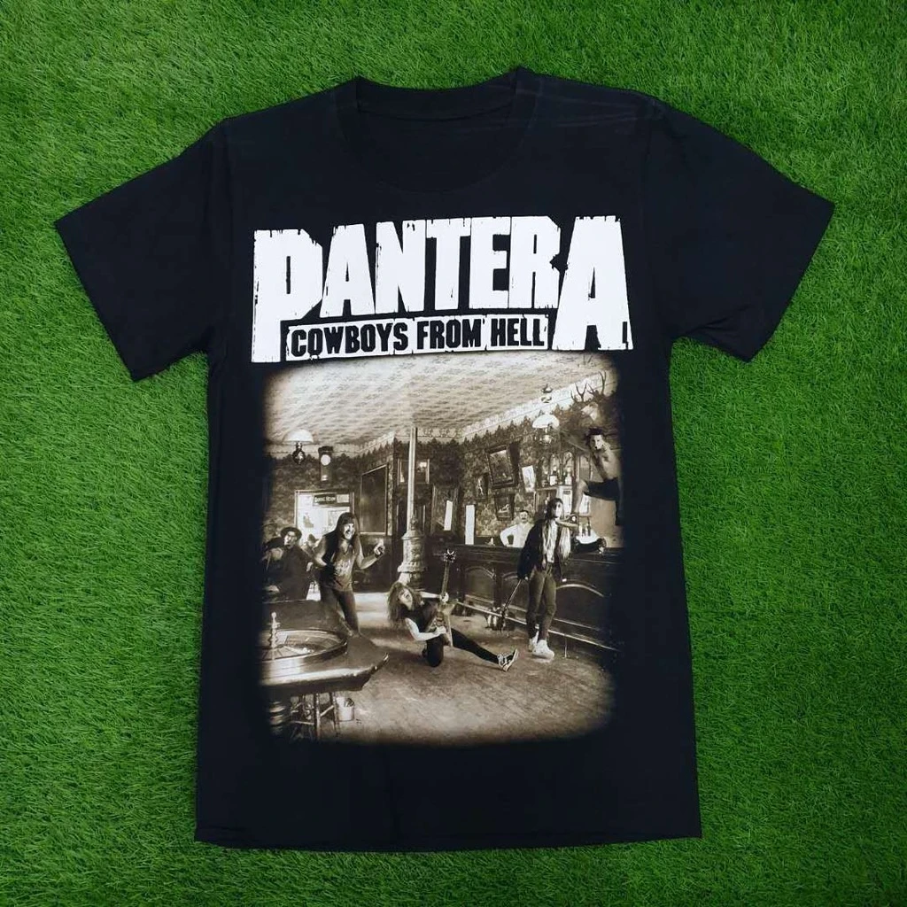 

Pantera CowBoys From Hell Rock Band Shirts Rockers Motorcycle TShirt Sil Khannaz ButterFingers Cromok Search Wings Langsuyr XPDC