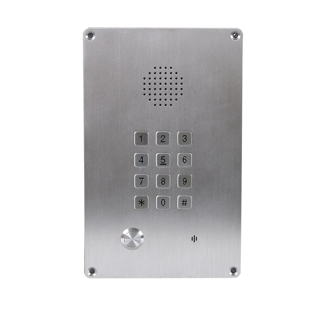 Keypad IP Telephone System PoE Apartment SIP IP VoIP Video Intercom 2 Way Building Analog Phone Elevator Emergency Telephone