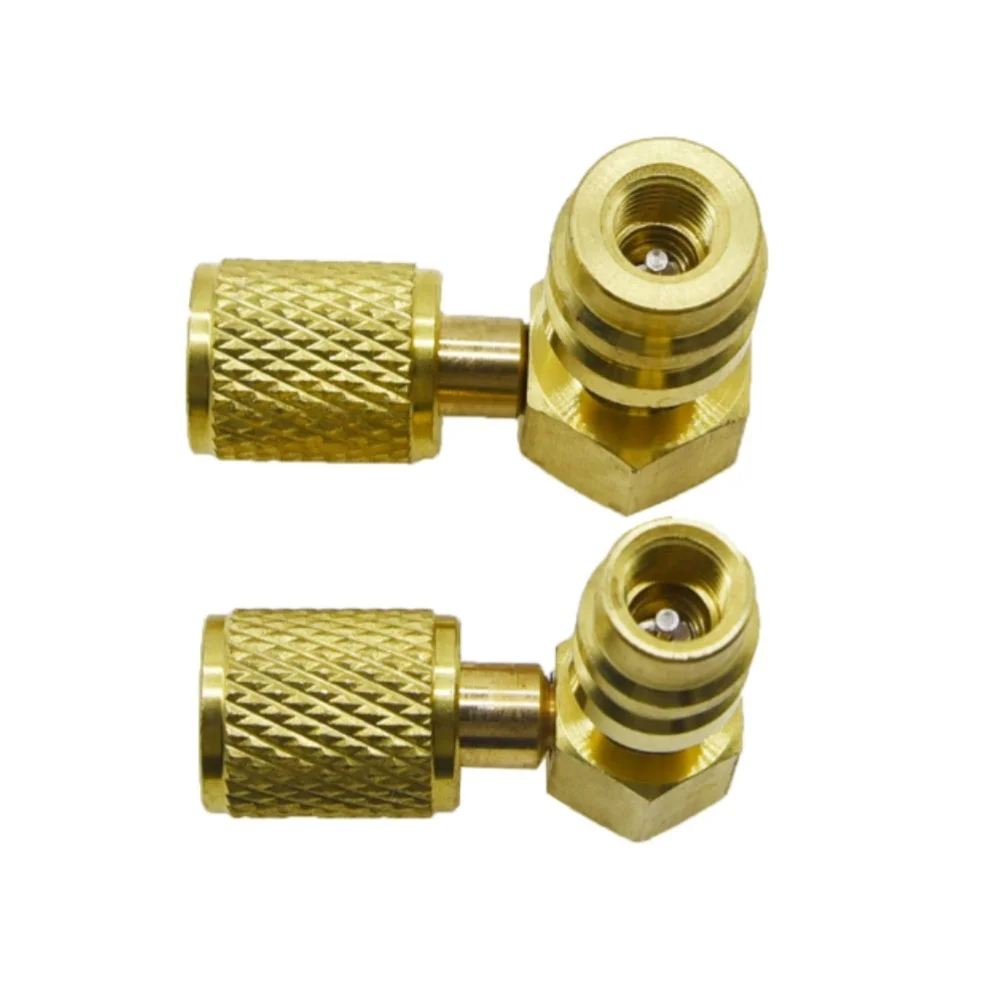 

Адаптер для обслуживания кондиционеров R12-R134a, латунные фитинги, комплект адаптеров, винтовые соединения, совместимость для высокого и низкого давления