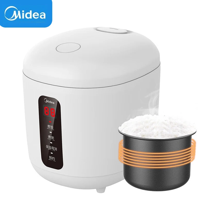 

Midea 0.8L Rice Cooker Multi-function Mini Electric Cooker 24H Appointment Kitchen Appliances Non-Stick Pan For Dormitory Office