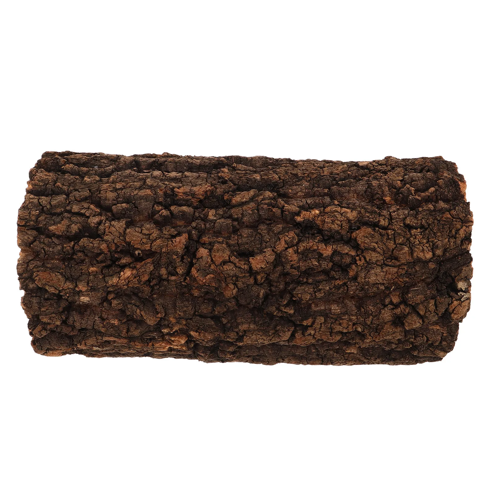 木製の爬虫類用隠れ家、洞窟型、サイズ：25x10x984。湿度を保つ隠れ家。ヒョウモントカゲモドキ、オオカミツガメ、中空の丸太で作られたシェルター。両生類の生息環境、観賞用ケースの装飾。