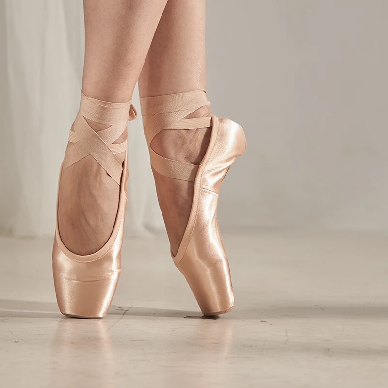 yalisidai leather ballet shoes Quiet Toe Strength Shank Girls Women Training Dance Shoes With Ribbon Gel Toe Pad 2022SP