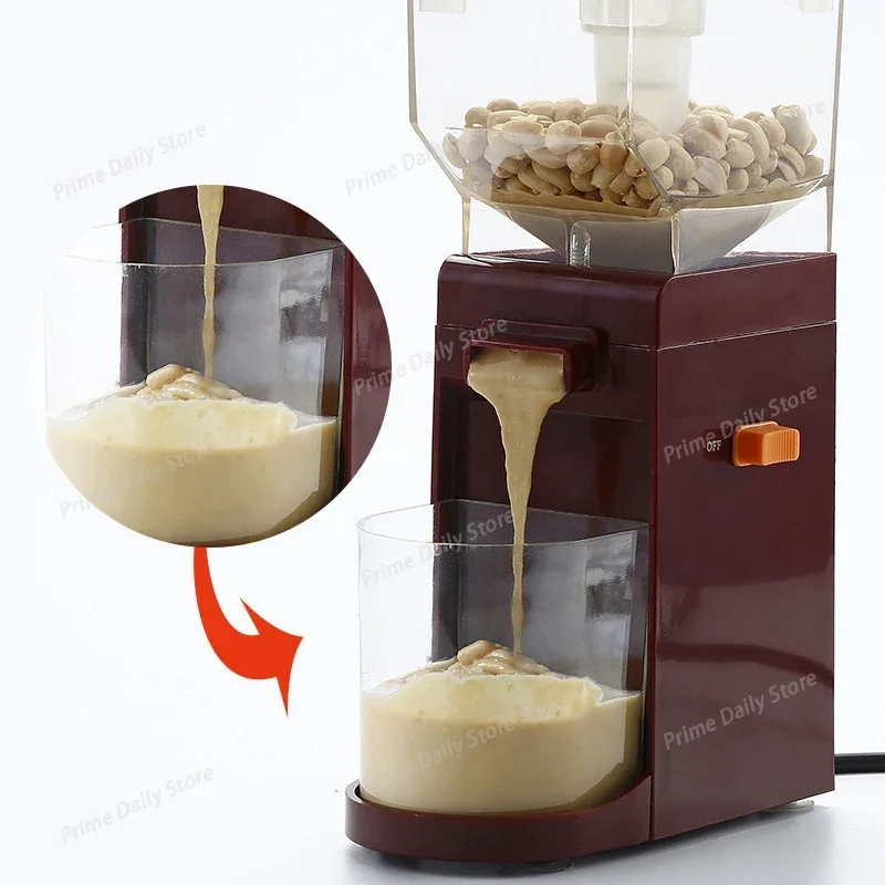 Household Small Electric Peanut Butter Maker, Automatic Nut Grinding Machine for Homemade Peanut Paste, Food Processor