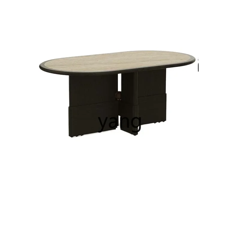 LH  removable living room simple rock slab small tea table household balcony multi-functional tea table