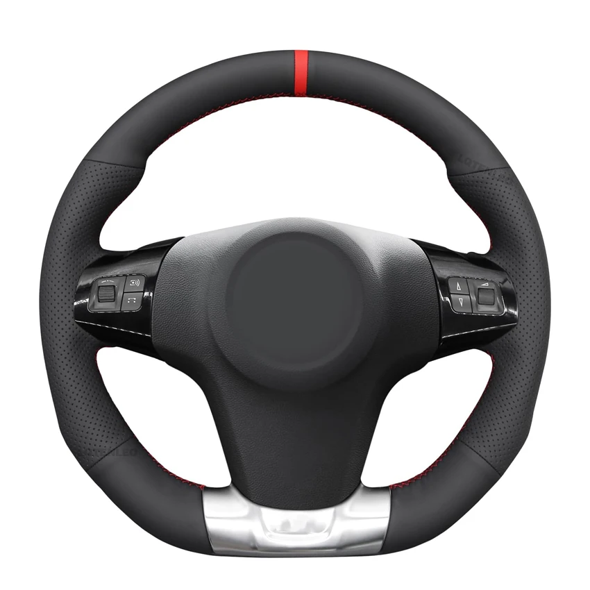 Black Faux Leather Car Steering Wheel Cover For Opel Corsa OPC VXR Vauxhall Corsa VXR 2006-2015