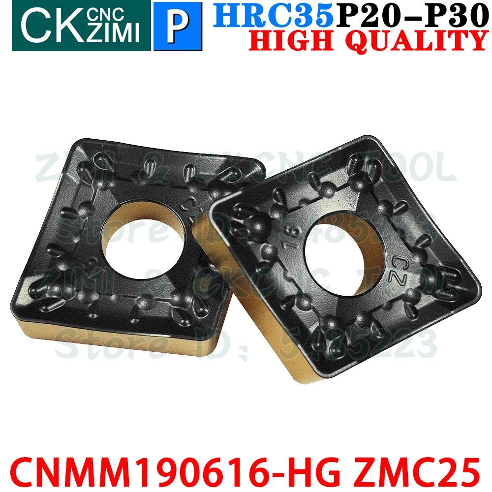 CNMM190616-HG ZMC25 CNMM 190616 HG ZMC25 Carbide Inserts External Turning Inserts Tools CNMG CNC Metal Lathe Turning Cutter Tool