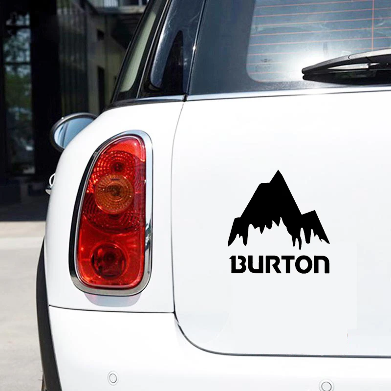 Hot Sell Burton Mountain Ski Snowboard Car Sticker Window Bumper Drift Art Vinyl Decal Decoration High Quality Car Accessories