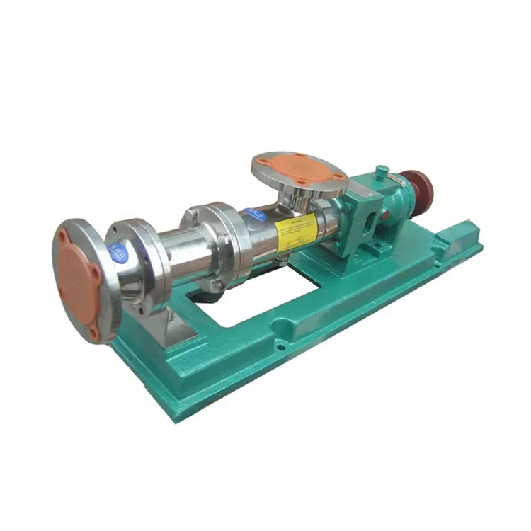 stainless steel horizontal dosing bitumen type triple eccentric single screw pump with hopper