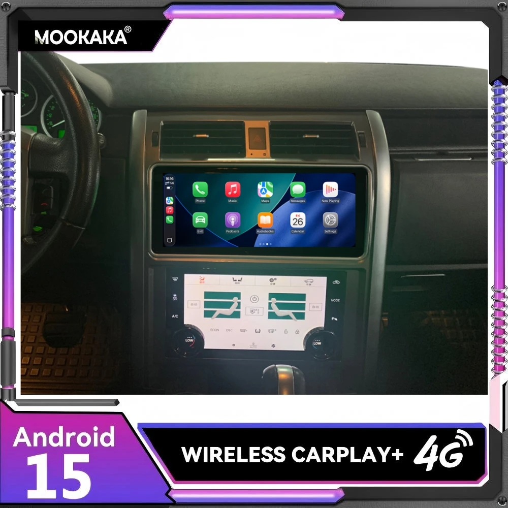 

Для Land Rover Discovery 3 2004-2008 12,3-дюймовый Android 15.0 8 + 256 ГБ Двойной экран Автомобильный DSP-плеер GPS Аудио Радио Стерео HeadUnit