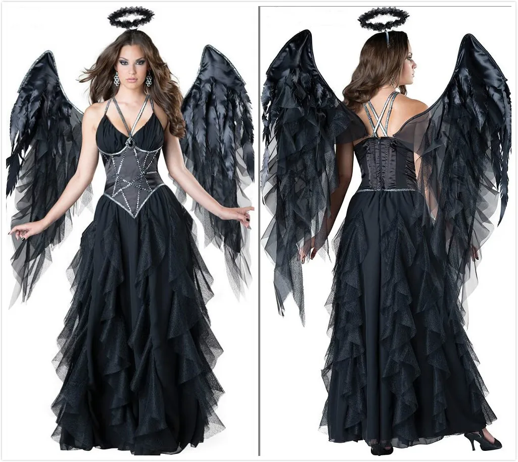 جديد أزياء الهالوين بلا الملاك لفيلم لفة بلانغ ملابس ليلة الملاك الزي الملاك تأثيري البدلة النسائية Faion #1