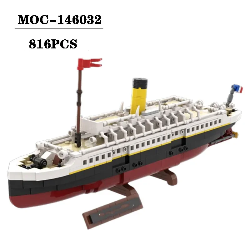 Building Block MOC-146032 Ship Splicing Model 816PCS Adult and Children's Puzzle Education Birthday Christmas Toy Gift Ornaments