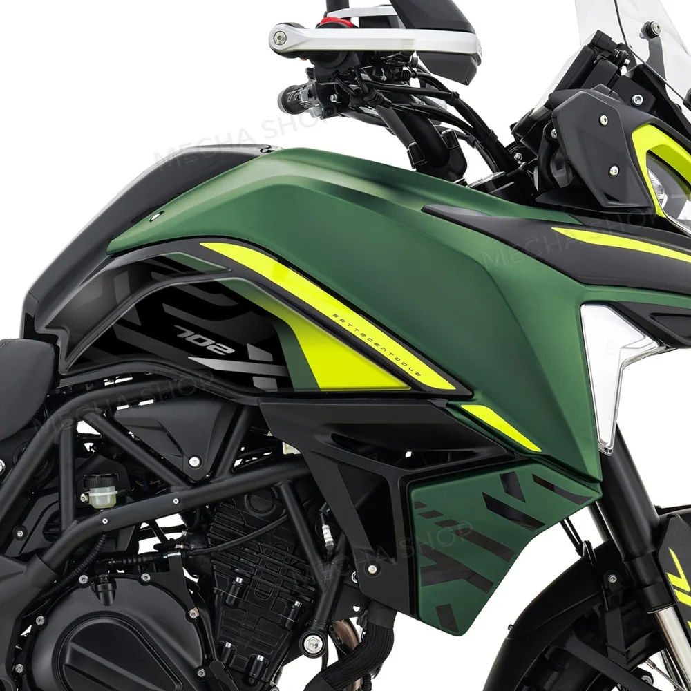 For Benelli TRK 702 X 2023 2024 2025 Side Fuel Tank Pad Decal Waterproof 3D Resin Sticker Protection Kit Motorcycle Accessories