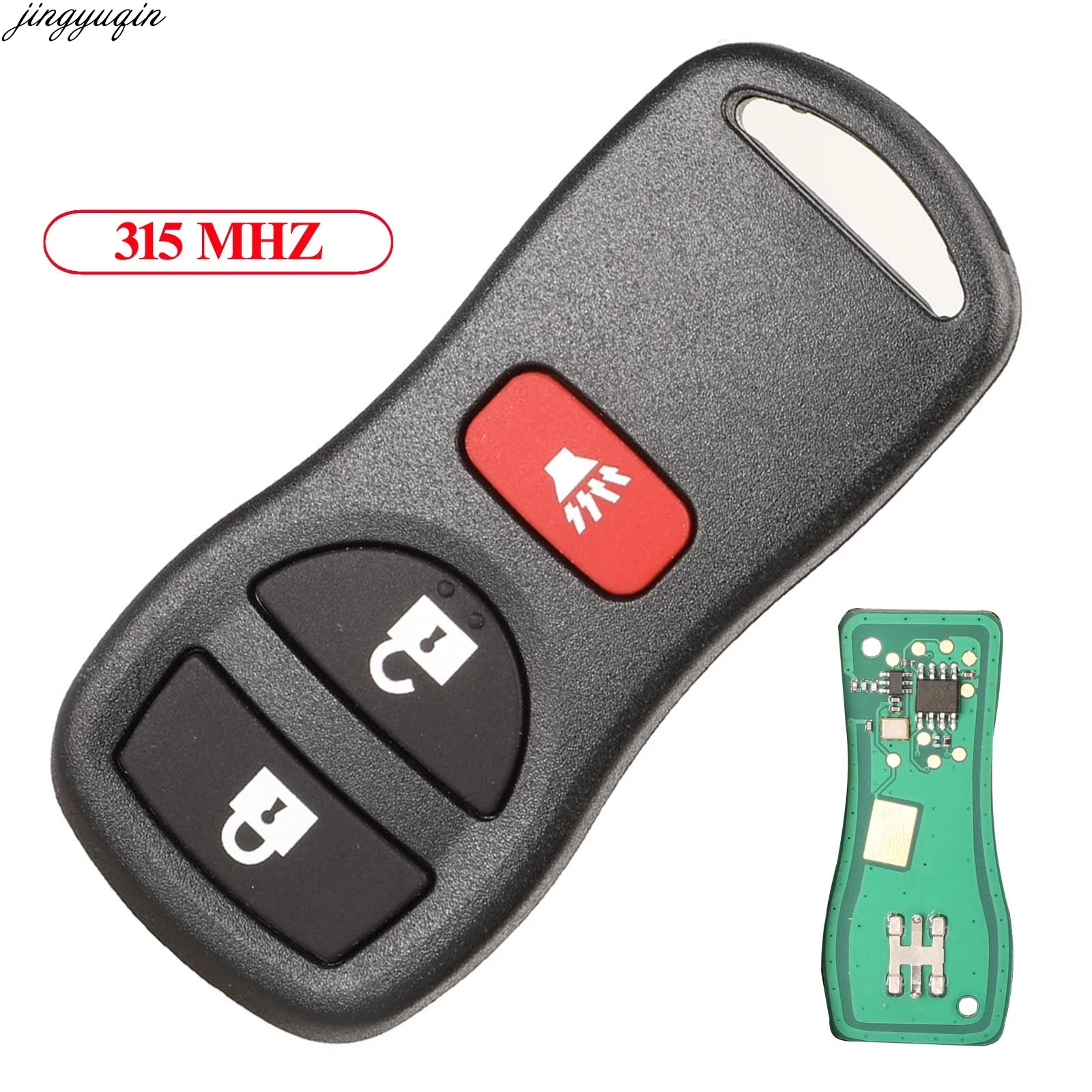 

Jingyuqin 5pcs Remote Car Key 315MHZ For Infiniti/Nissan Frontier Murano Armada Pathfinder 2002-2008 2AM207-06 3BTNS Radio Wave