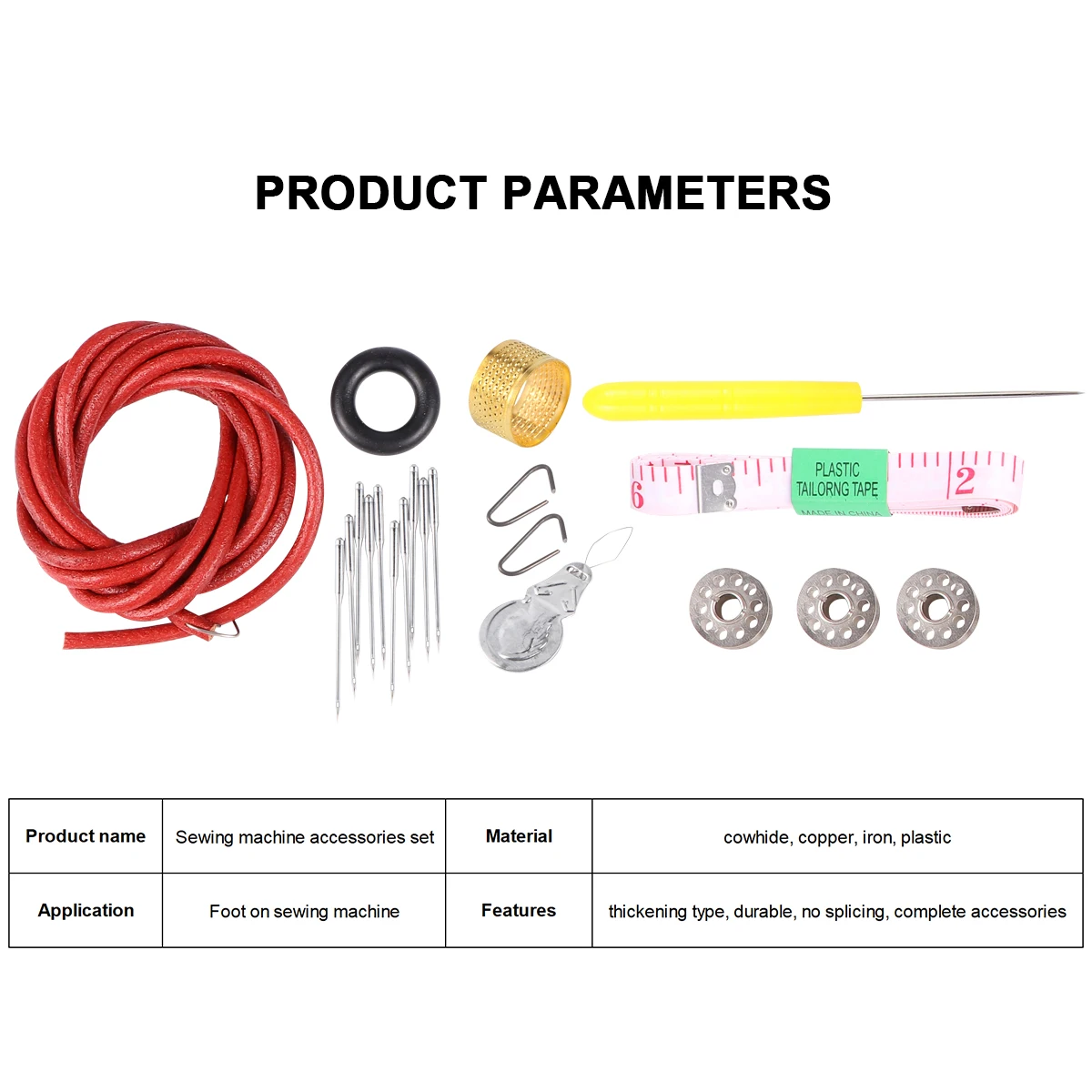 

12pcs Machine Belt Set Replacement Treadle Parts Foot Operated Tools Compatible With Household Sewing Machines Durable