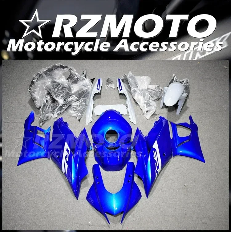 

4Gifts Injection Mold New ABS Fairings Kit Fit for YAMAHA YZF- R3 R25 2019 2020 2021 2022 19 20 21 22 Bodywork Set Blue Gray