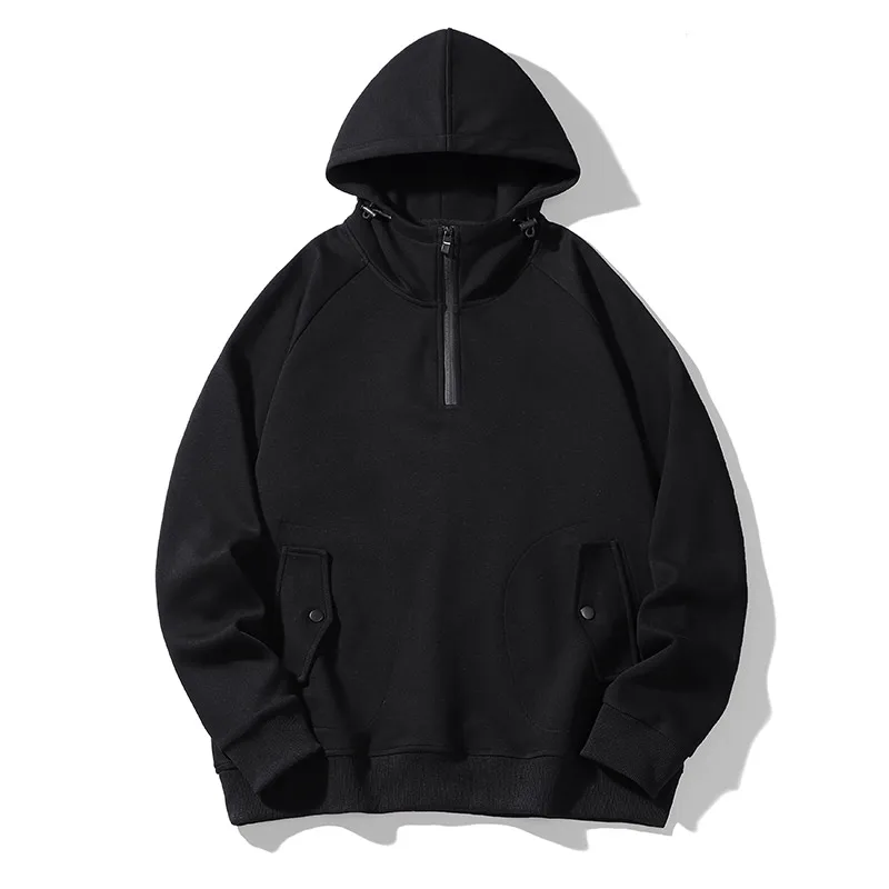 Men Sweatshirts Cotton Hooded Oversized 6XL 7XL 8XL Plus Size Zipper Full Length Hoodies Pullovers Autumn Streetwear Sportswear