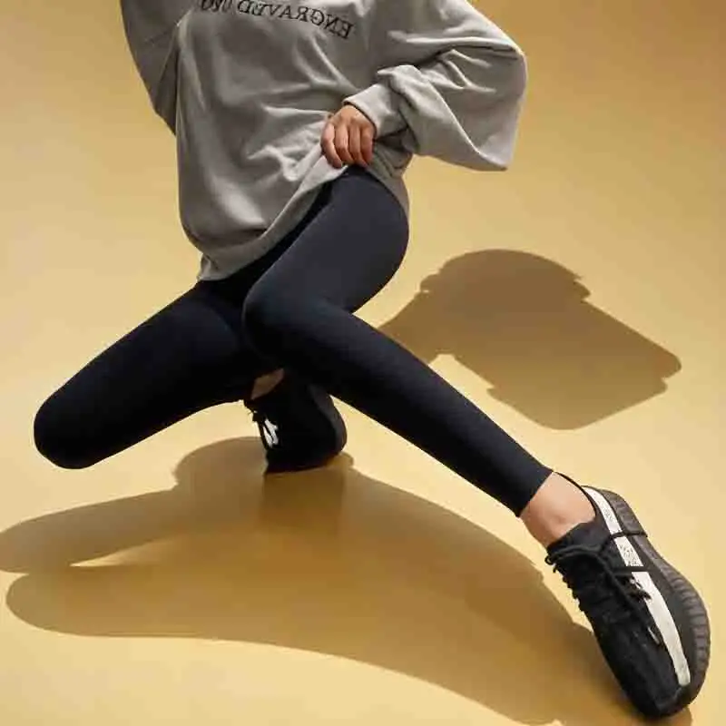 

Женские леггинсы, брюки, женская фиолетовая одежда для йоги с градиентом, серебряная тенденция, осень, расширенный размер, высокоэластичная драпировка средней длины, гладкая сексуальная