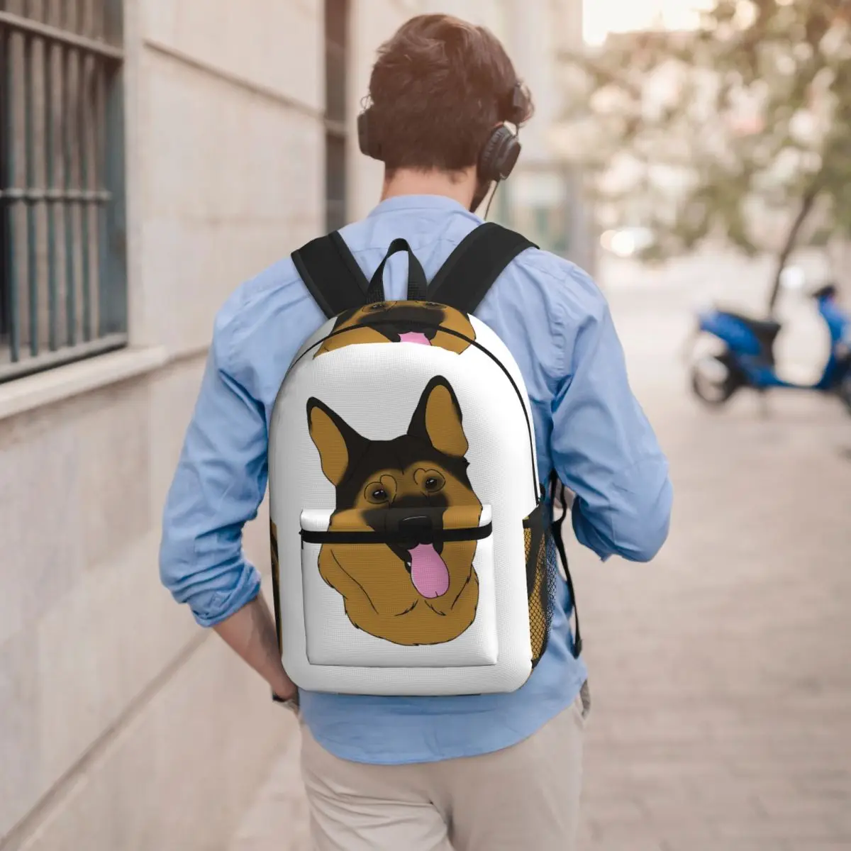 German Shepherd Dog - Black And Tan Backpack Boys Girls BookBag Children School Bag Computer Shoulder Bags for Men Women