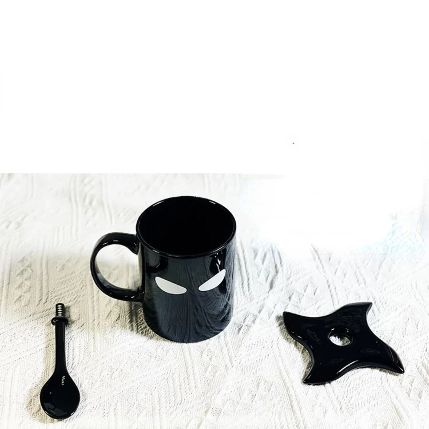 Ceramic Mug Creative Funny Coffe Cup with Lid Spoon Set Porcelain Kitchen Utensils Drinkware Mug Kawaii Water Cup