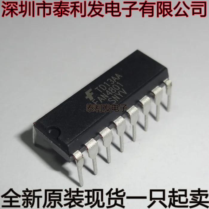 1PCS Imported FAN4801 FAN4801SNY V DIP16 PWM Controller Brand New Stock IC