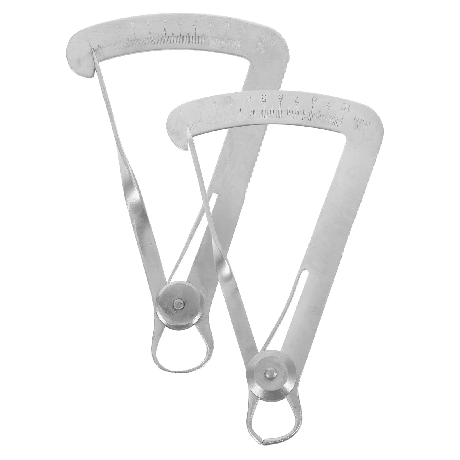 2Pcs Precision Stainless Caliper for Jewelry Making Gemstone Measurement Detailed Work Thickness Gauge Internal