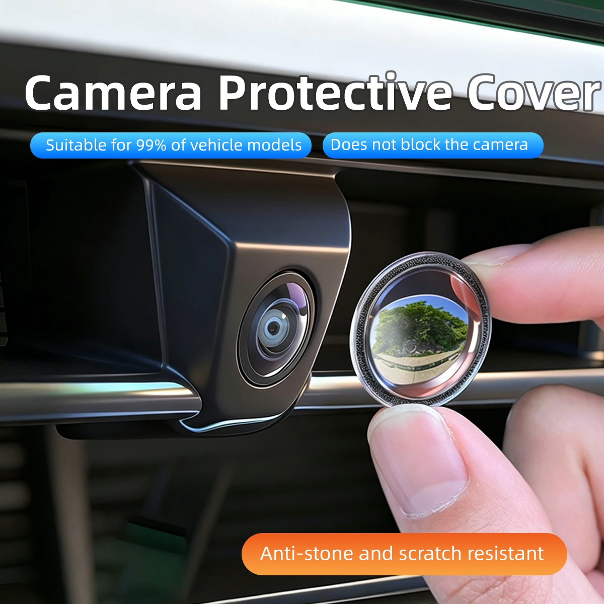 1/2pair Universal Car Camera Lens Protector Anti Scratch Waterproof Car Rear View Backup Camera Cover for Car Accessorie