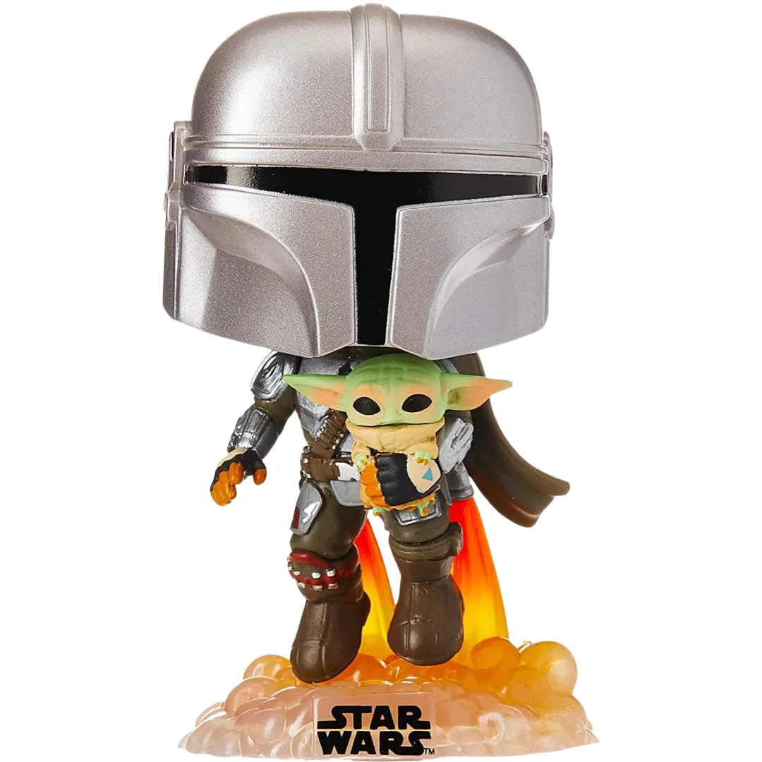 Funko Pop! The Mandalorian Flying with Jet Pack 402 Figures Star Wars 4.5 inch Limited Edition Collect Decoration Model Toy Gift - Image 6