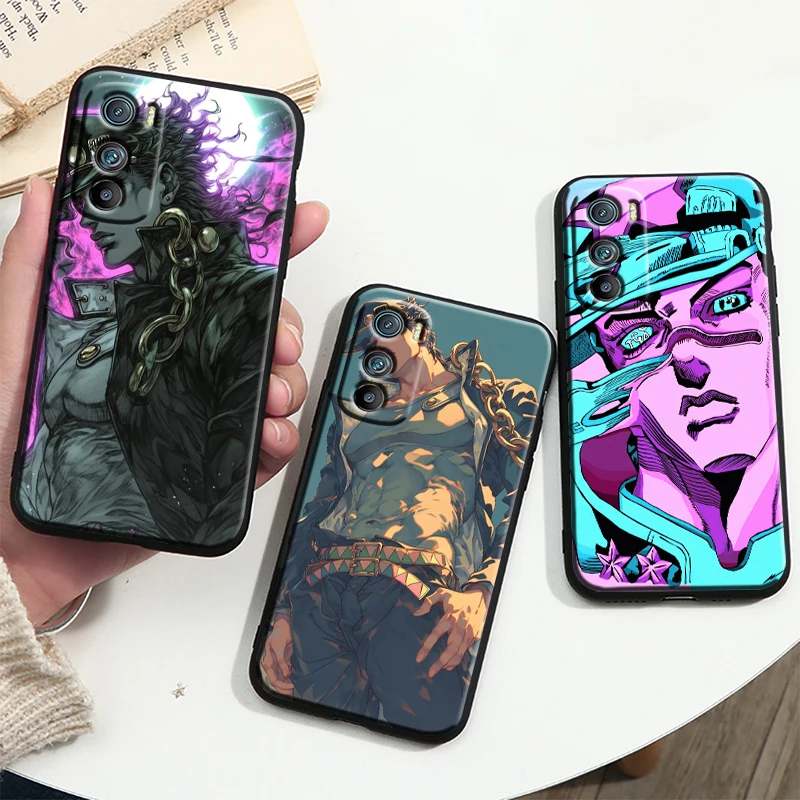 Anime JoJo Bizarre Adventure Cool Tpu Silicone For OPPO A98 A96 A94 A74 A72 A57S A55 A53S A15S A16K A5 Black Cover