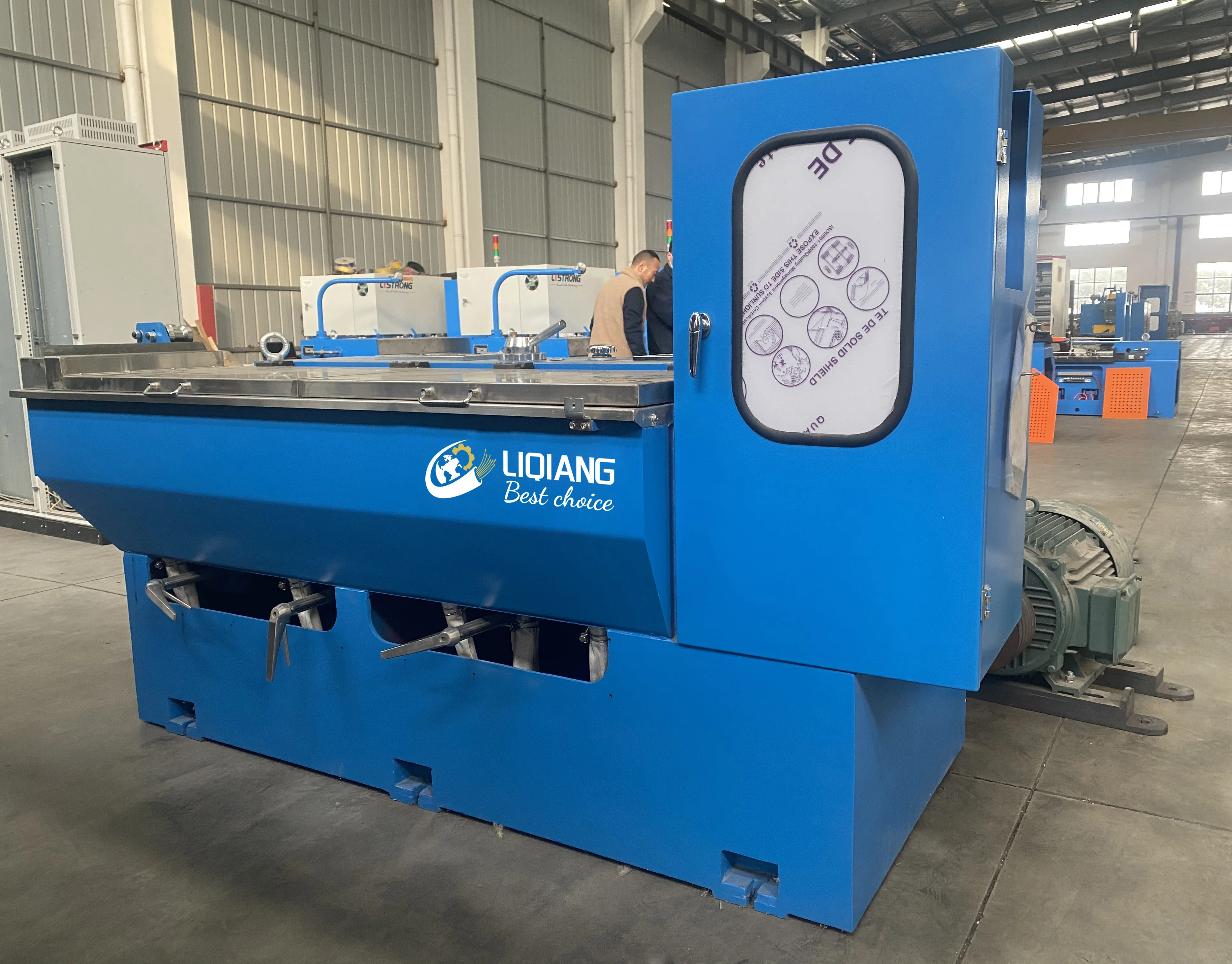 Liqiang 0.4-1.6mm آلة رسم الأسلاك النحاسية الكهربائية المتوسطة معدات التصنيع المتوسطة