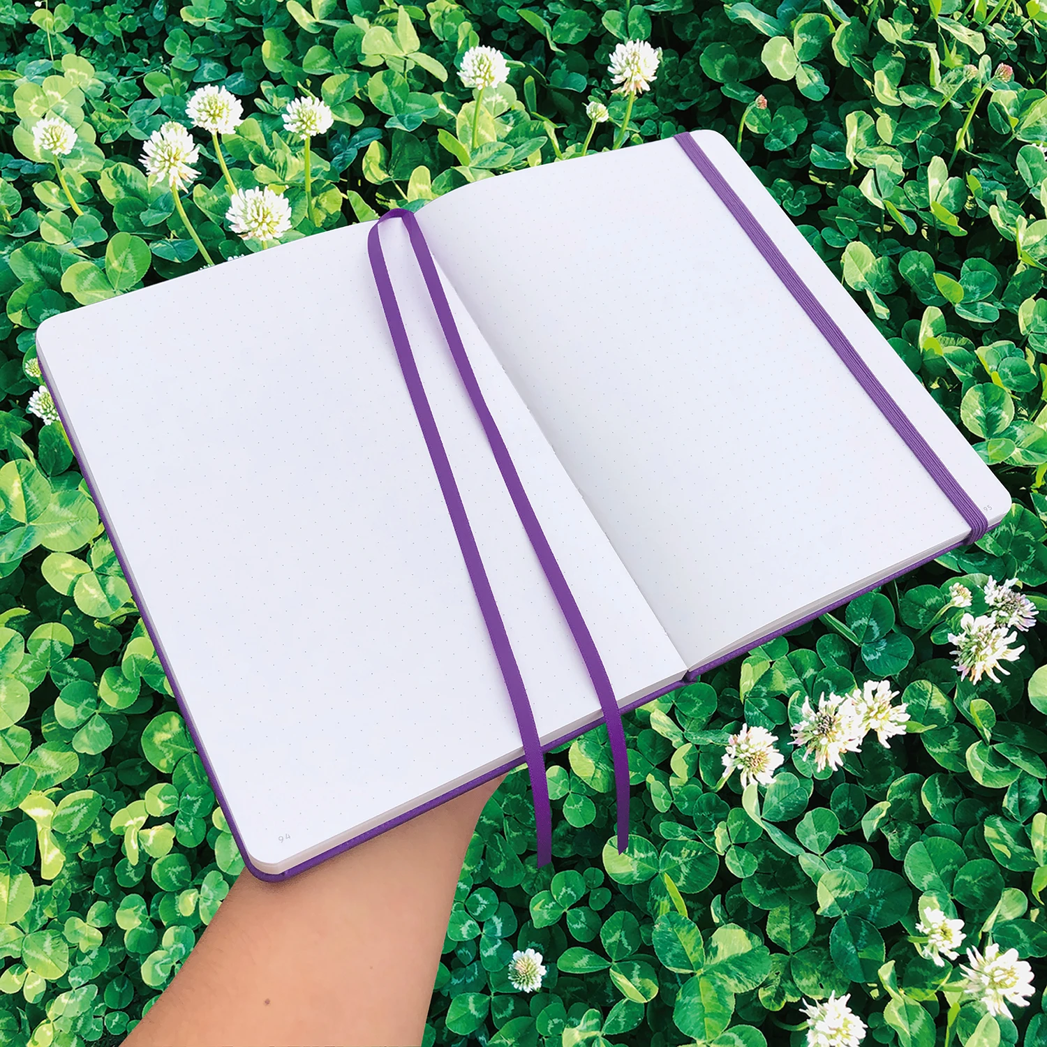Imagem -05 - Buke-mysterious Purple Fox Bala Pontilhada Journal Sketchbook Notebook 160gsm Papel Grosso 160 Dot-grid Páginas Numeradas
