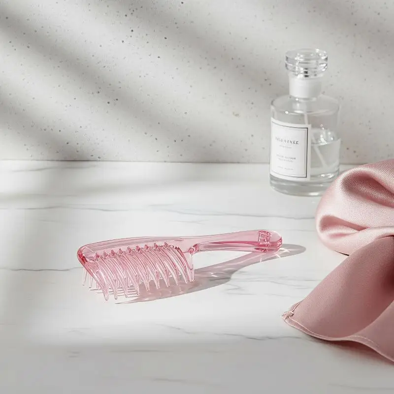 Portable Essential Oil Applicator Massage Comb Rolling Metal Teeth Built-in Reservoir Fits in Purse for On-the-go Hair Care