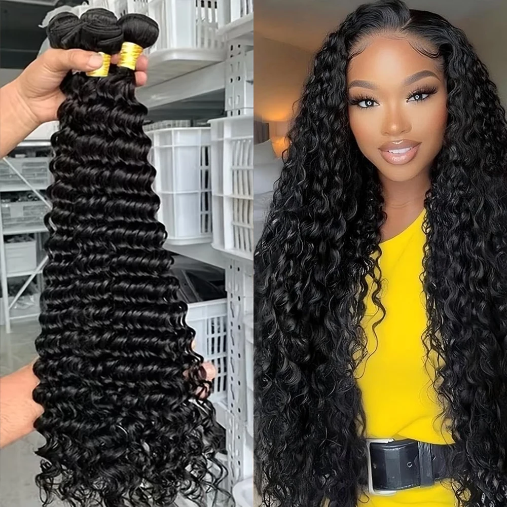 26 28 30 Zoll Deep Wave Bundle – Deep Wave 3 Bundles With Closure Bewertung und Preis