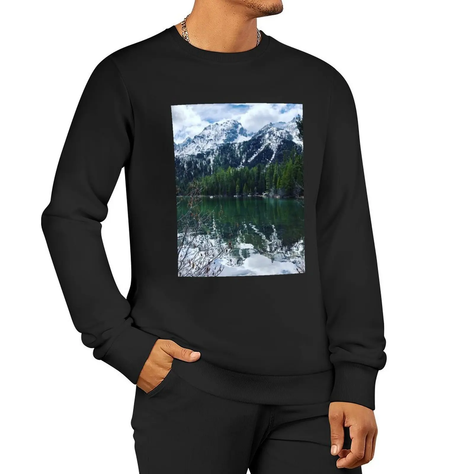 بلوفر Grand Teton Landscape للرجال ملابس شتوية للرجال ملابس رياضية شتوية للرجال